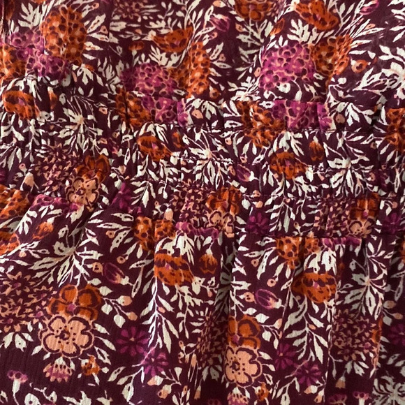 MISA Los Angeles Yesenia Mini Dress Floral Tassle Cold Shoulder Cottagecore XS - Picture 10 of 15